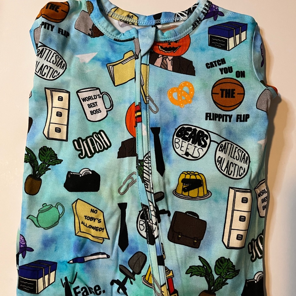 The office inspired bamboo pjs